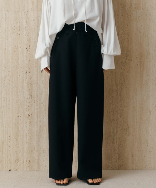 CREDONA(クレドナ)の「MARIN PANTS/マリンパンツ(スラックス・レディース・ブラック/グレー・0/1)」の18枚目の写真