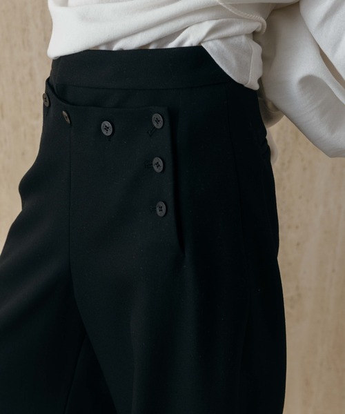 CREDONA(クレドナ)の「MARIN PANTS/マリンパンツ(スラックス・レディース・ブラック/グレー・0/1)」の21枚目の写真