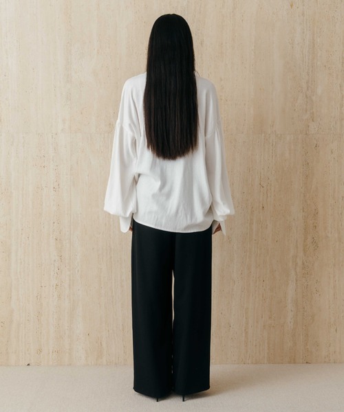 CREDONA(クレドナ)の「MARIN PANTS/マリンパンツ(スラックス・レディース・ブラック/グレー・0/1)」の17枚目の写真