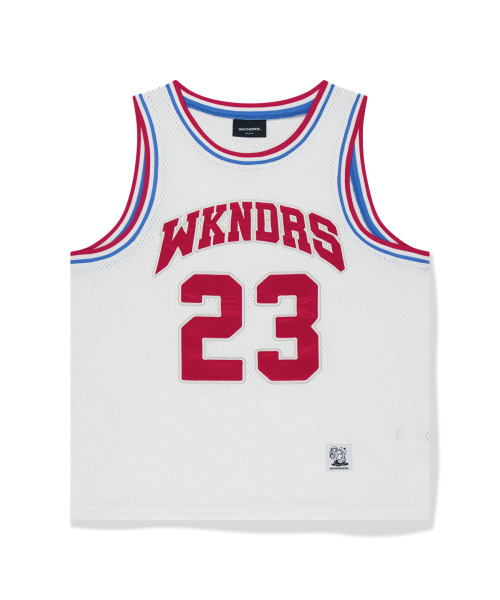 WKNDRS(ウィーキャンドース)の「OG バスケットボール ジャージ (アイボリー)(Tシャツ/カットソー・レディース・その他・MEDIUM/LARGE)」の1枚目の写真
