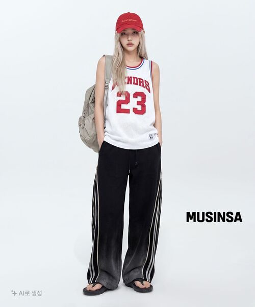 WKNDRS(ウィーキャンドース)の「OG バスケットボール ジャージ (アイボリー)(Tシャツ/カットソー・レディース・その他・MEDIUM/LARGE)」の9枚目の写真