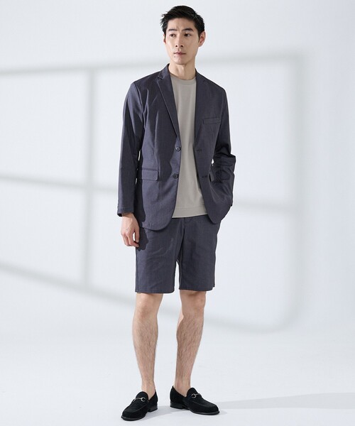 ABAHOUSE GRAY（アバハウスグレイ）の「【セットアップ対応】COOL DRY TOUCH イージー ショートパンツ /接触冷感 /吸水速乾 /UVカット（その他パンツ・メンズ・グレー/ベージュ/ブラック/ネイビー/ブルー・50/48/46）」の9枚目の写真