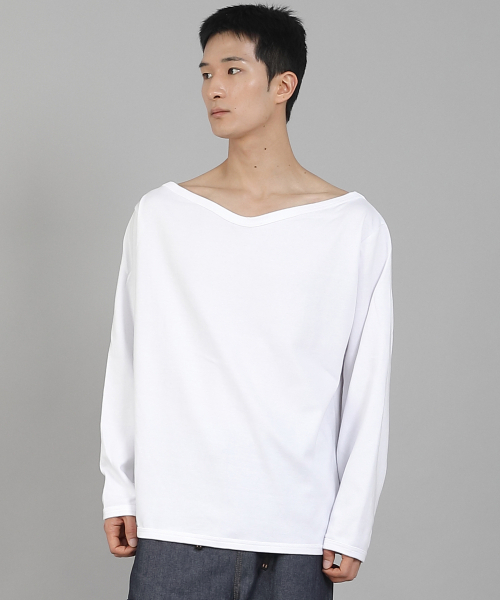 SAINTCREW(セントクルー)の「無地ボートネックスウェットシャツ PBS-886 ホワイト(スウェット・メンズ・その他・LARGE/MEDIUM/XXX-LARGE/XXXX-LARGE/XX-LARGE/X-LARGE)」の3枚目の写真