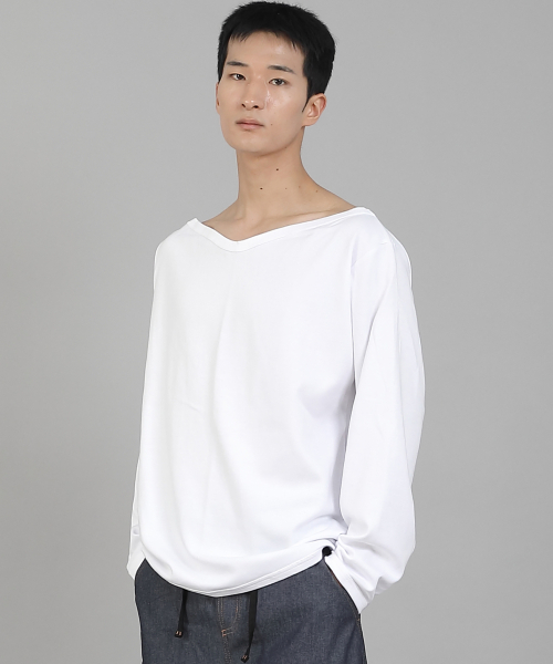 SAINTCREW(セントクルー)の「無地ボートネックスウェットシャツ PBS-886 ホワイト(スウェット・メンズ・その他・LARGE/MEDIUM/XXX-LARGE/XXXX-LARGE/XX-LARGE/X-LARGE)」の4枚目の写真