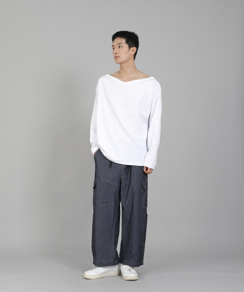 SAINTCREW(セントクルー)の「無地ボートネックスウェットシャツ PBS-886 ホワイト(スウェット・メンズ・その他・LARGE/MEDIUM/XXX-LARGE/XXXX-LARGE/XX-LARGE/X-LARGE)」の9枚目の写真