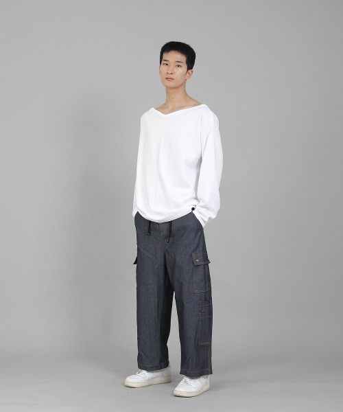 SAINTCREW(セントクルー)の「無地ボートネックスウェットシャツ PBS-886 ホワイト(スウェット・メンズ・その他・LARGE/MEDIUM/XXX-LARGE/XXXX-LARGE/XX-LARGE/X-LARGE)」の10枚目の写真
