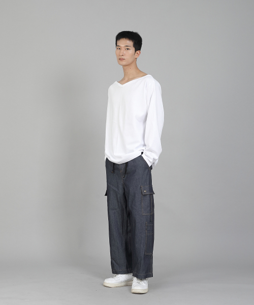 SAINTCREW(セントクルー)の「無地ボートネックスウェットシャツ PBS-886 ホワイト(スウェット・メンズ・その他・LARGE/MEDIUM/XXX-LARGE/XXXX-LARGE/XX-LARGE/X-LARGE)」の11枚目の写真