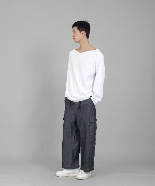 SAINTCREW(セントクルー)の「無地ボートネックスウェットシャツ PBS-886 ホワイト(スウェット・メンズ・その他・LARGE/MEDIUM/XXX-LARGE/XXXX-LARGE/XX-LARGE/X-LARGE)」の12枚目の写真