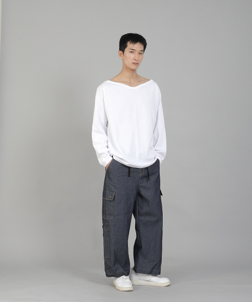 SAINTCREW(セントクルー)の「無地ボートネックスウェットシャツ PBS-886 ホワイト(スウェット・メンズ・その他・LARGE/MEDIUM/XXX-LARGE/XXXX-LARGE/XX-LARGE/X-LARGE)」の14枚目の写真