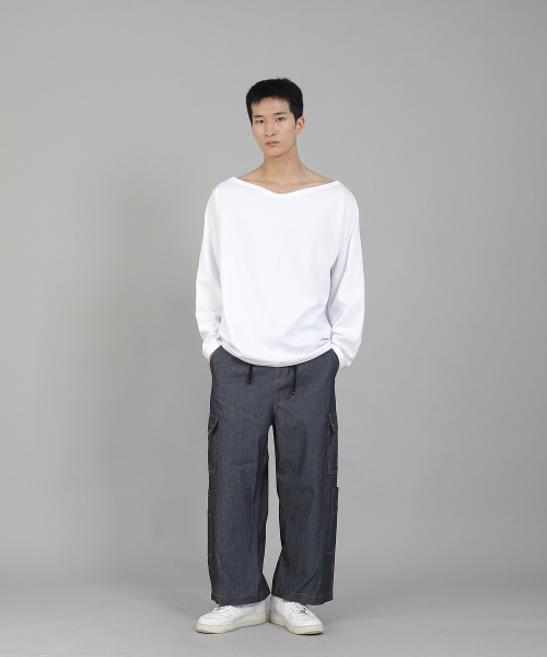 SAINTCREW(セントクルー)の「無地ボートネックスウェットシャツ PBS-886 ホワイト(スウェット・メンズ・その他・LARGE/MEDIUM/XXX-LARGE/XXXX-LARGE/XX-LARGE/X-LARGE)」の15枚目の写真