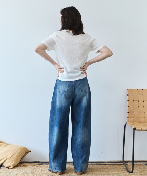 flaeu(フラユ)の「Sheer Knit Tee(Tシャツ/カットソー・レディース・ホワイト/ブラック・FREE)」の18枚目の写真