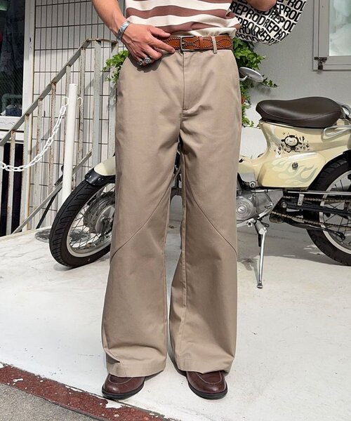 CIAOPANIC(チャオパニック)の「ワークチノパンツ(その他パンツ・メンズ・ベージュ/ブラック・MEDIUM/LARGE)」の1枚目の写真