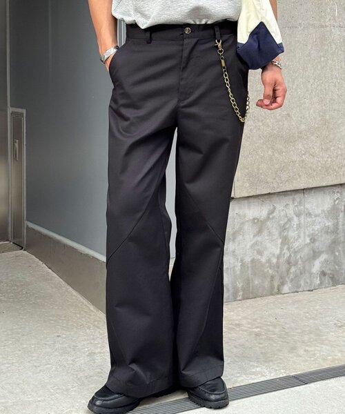 CIAOPANIC(チャオパニック)の「ワークチノパンツ(その他パンツ・メンズ・ベージュ/ブラック・MEDIUM/LARGE)」の2枚目の写真