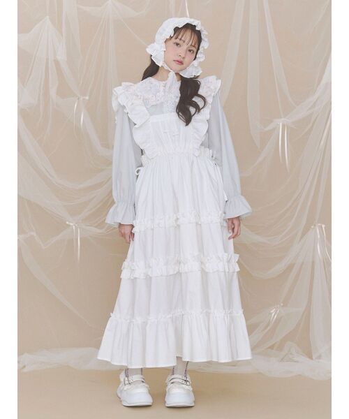merry jenny(メリージェニー)の「sugar lace bonnet(その他ヘアアクセサリー・レディース・オフホワイト/ピンク・FREE)」の15枚目の写真