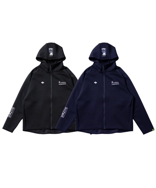 [W] by VIRGOwearworks（ダブリューバイヴァルゴウェアーワークス）の「SOFTY TRACK ZIP HOODIE（パーカー・メンズ・ネイビー/ブラック・X-LARGE/LARGE/MEDIUM）」の8枚目の写真
