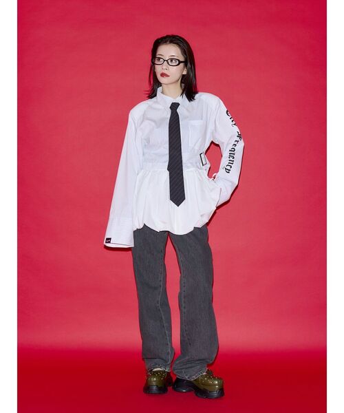 jouetie(ジュエティ)の「【PosTokyo】2WAYドッキングシャツ(シャツ/ブラウス・レディース・オフホワイト/ネイビー・FREE)」の20枚目の写真