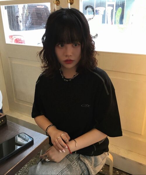 GAKKAI UNIONS(ガッカイユニオンズ)の「スパイラルメッシュ切り替えクロップTシャツブラック(Tシャツ/カットソー・レディース・その他・MEDIUM/LARGE/X-LARGE)」の10枚目の写真