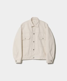 selvedge white denim relax blouson