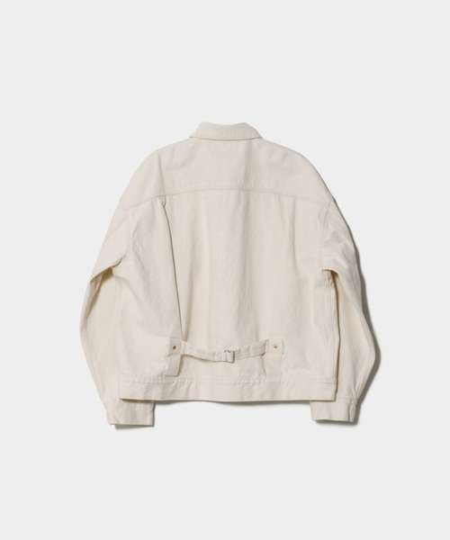 beautiful people(ビューティフルピープル)の「selvedge white denim relax blouson(デニムジャケット・レディース・ホワイト・36)」の2枚目の写真