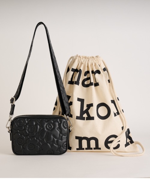 marimekko(マリメッコ)の「【バナー掲載特典付】《Unikko 60Th Anniversary》Unikko / Soft Gratha Unikko shoulder bag(ショルダーバッグ・レディース・ブラック・FREE)」の1枚目の写真
