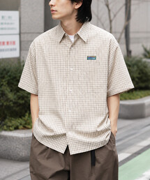 限定展開 リラックスフィット ショートスリーブ チェックシャツ /半袖