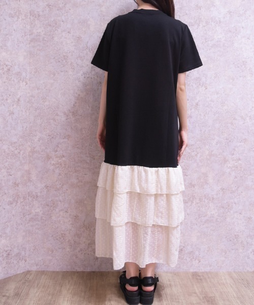 axes femme(アクシーズファム)の「裾レースカットワンピース(ワンピース・レディース・グレー/ブラック・FREE)」の5枚目の写真