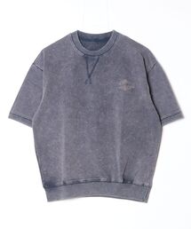 En serio TOKYO（エンソリオトーキョー）の「【SIDEWAYSTANCE】ラベルロゴ裏毛ピグメントライトスウェットTシャツ半袖トレーナー 70622（Tシャツ/カットソー）」