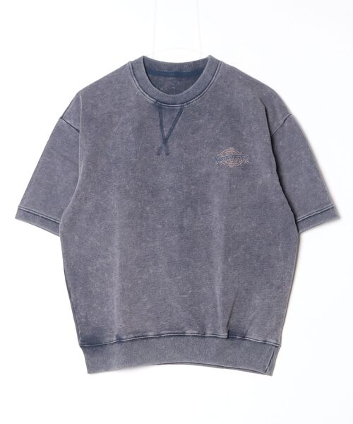 En serio TOKYO(エンソリオトーキョー)の「【SIDEWAYSTANCE】ラベルロゴ裏毛ピグメントライトスウェットTシャツ半袖トレーナー 70622(Tシャツ/カットソー・メンズ・ネイビー/ワイン/ブラック・X-LARGE/SMALL/MEDIUM/LARGE)」の2枚目の写真