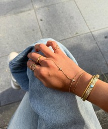 IRIEBEACH（アイリービーチ）の「Sunlit hand chain 【ハワイアンジュエリー】【サージカルステンレス】【金属アレルギー対応】【IRIEBEACH   アイリービーチ】つけっぱなしOK（ブレスレット）」