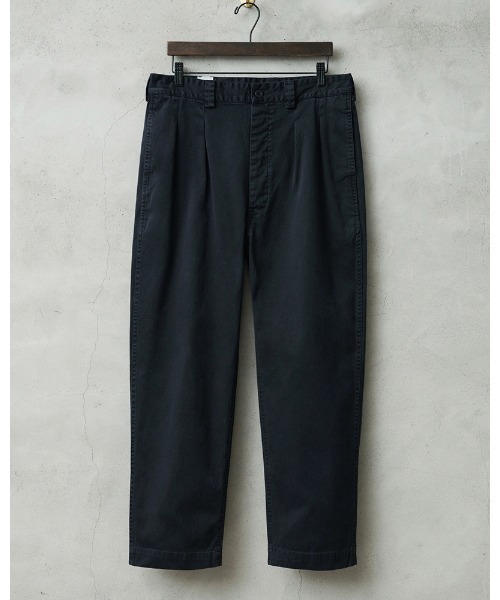 WAIPER.inc(ワイパーインク)の「WAIPER.inc フランス軍 1950~60年代 M-52 ヴィンテージ ツータック WESTPOINT チノトラウザー テーパード オーバーダイ【WP1003D】(チノパンツ・メンズ・ブラック/ネイビー/ベージュ系その他・L-Regular/L-Long)」の3枚目の写真