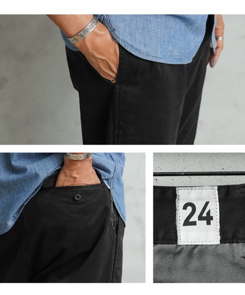 WAIPER.inc(ワイパーインク)の「WAIPER.inc フランス軍 1950~60年代 M-52 ヴィンテージ ツータック WESTPOINT チノトラウザー テーパード オーバーダイ【WP1003D】(チノパンツ・メンズ・ブラック/ネイビー/ベージュ系その他・L-Regular/L-Long)」の21枚目の写真