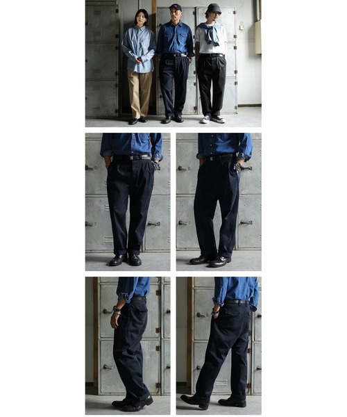 WAIPER.inc(ワイパーインク)の「WAIPER.inc フランス軍 1950~60年代 M-52 ヴィンテージ ツータック WESTPOINT チノトラウザー テーパード オーバーダイ【WP1003D】(チノパンツ・メンズ・ブラック/ネイビー/ベージュ系その他・L-Regular/L-Long)」の22枚目の写真