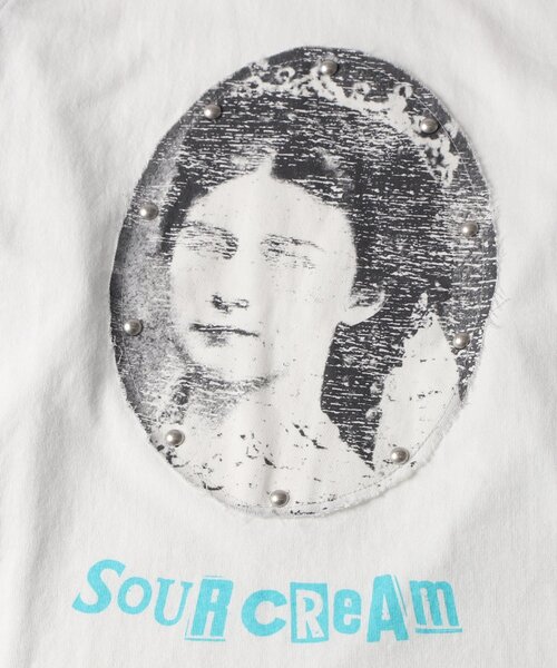 Sourcream(サワークリーム)の「【Sourcream】VenusラグランL/STEE(Tシャツ/カットソー・レディース・ホワイト/ブラック/チャコールグレー・MEDIUM/SMALL)」の14枚目の写真