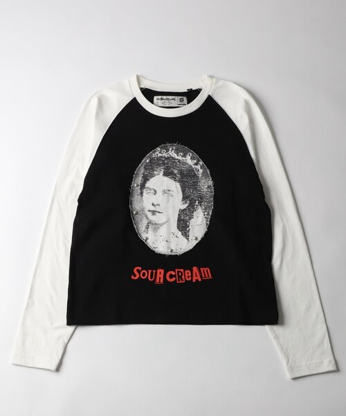 Sourcream(サワークリーム)の「【Sourcream】VenusラグランL/STEE(Tシャツ/カットソー・レディース・ホワイト/ブラック/チャコールグレー・MEDIUM/SMALL)」の15枚目の写真