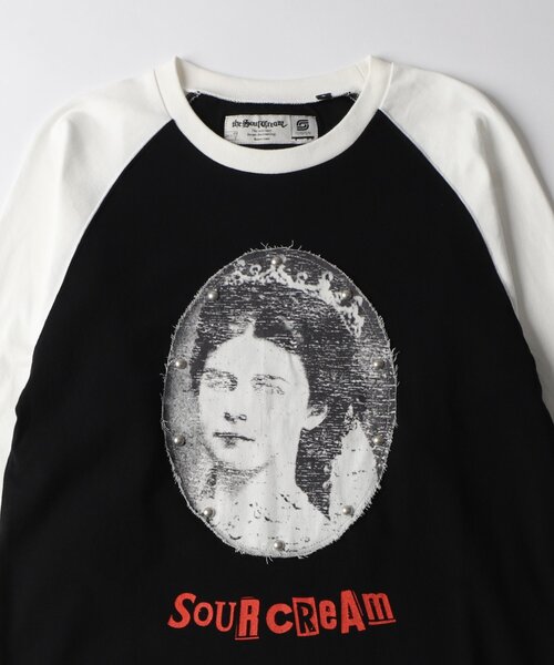 Sourcream(サワークリーム)の「【Sourcream】VenusラグランL/STEE(Tシャツ/カットソー・レディース・ホワイト/ブラック/チャコールグレー・MEDIUM/SMALL)」の16枚目の写真