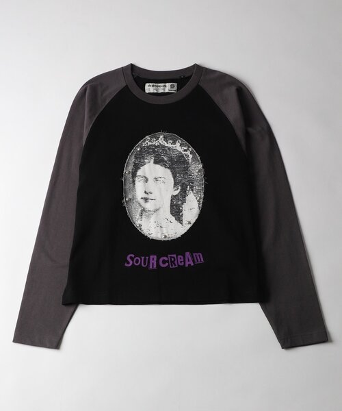 Sourcream(サワークリーム)の「【Sourcream】VenusラグランL/STEE(Tシャツ/カットソー・レディース・ホワイト/ブラック/チャコールグレー・MEDIUM/SMALL)」の17枚目の写真