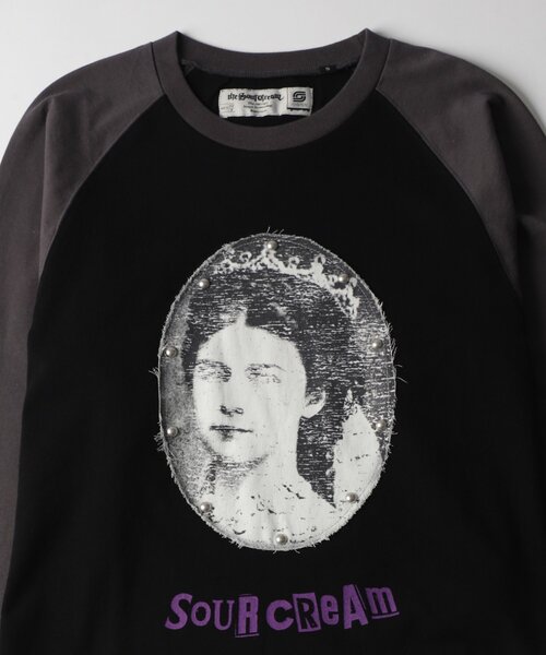 Sourcream(サワークリーム)の「【Sourcream】VenusラグランL/STEE(Tシャツ/カットソー・レディース・ホワイト/ブラック/チャコールグレー・MEDIUM/SMALL)」の18枚目の写真
