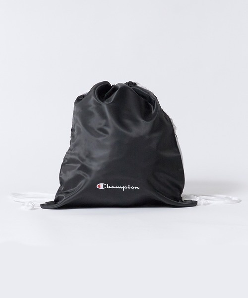 Champion(チャンピオン)の「Champion/チャンピオン LAUNDRY BAG ランドリーバッグ ナップサック サブバッグ サイドファスナー付き A4サイズ収納可能 メンズ レディース 2026年 秋 秋服 冬 冬服(バックパック/リュック・メンズ・ホワイト/ブラック/ネイビー/ライトパープル・FREE)」の13枚目の写真