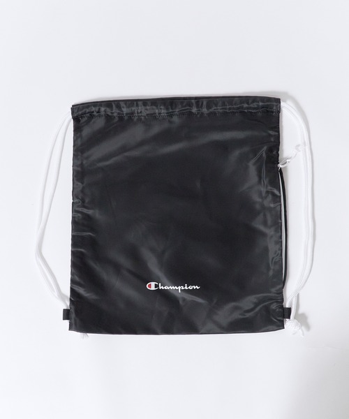 Champion(チャンピオン)の「Champion/チャンピオン LAUNDRY BAG ランドリーバッグ ナップサック サブバッグ サイドファスナー付き A4サイズ収納可能 メンズ レディース 2026年 秋 秋服 冬 冬服(バックパック/リュック・メンズ・ホワイト/ブラック/ネイビー/ライトパープル・FREE)」の17枚目の写真