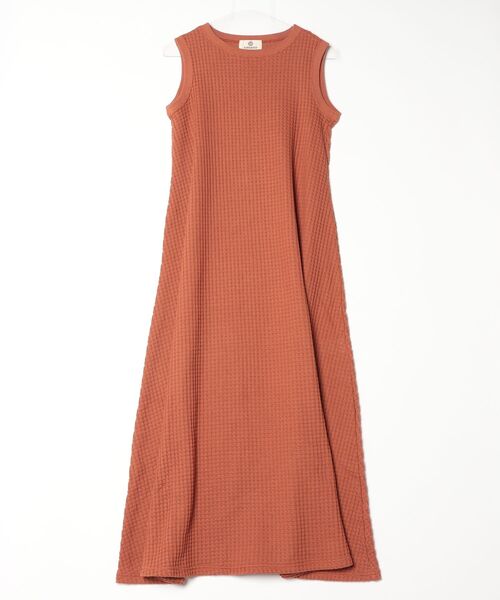 SEAGREEN(シーグリーン)の「SEAGREEN(シーグリーン) BIG WAFFLE ONE-PIECE(ワンピース・レディース・ブラウン/ブラック・1)」の2枚目の写真