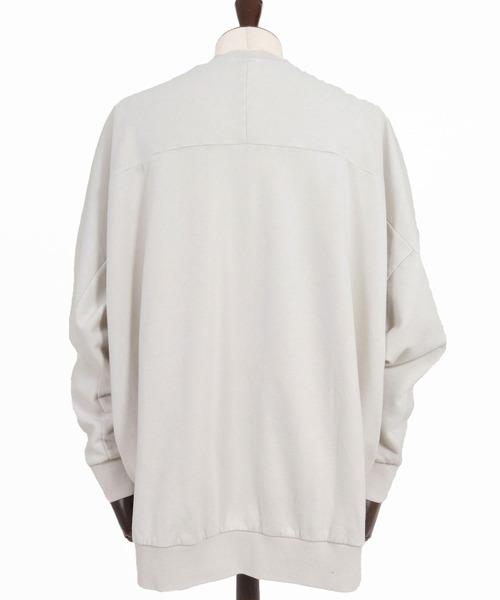 CAMBIO(カンビオ)の「msw1901-Faded Sweat Dolman Crewneck スウェットプルオーバー(A75226cmb)(スウェット・メンズ・キナリ/ブラック・S/M/L)」の14枚目の写真