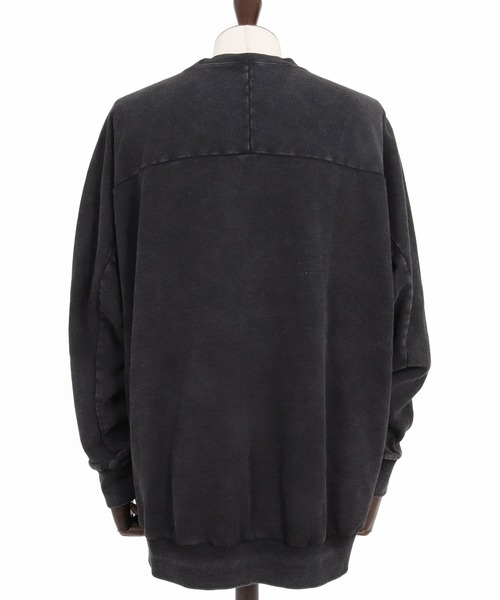 CAMBIO(カンビオ)の「msw1901-Faded Sweat Dolman Crewneck スウェットプルオーバー(A75226cmb)(スウェット・メンズ・キナリ/ブラック・S/M/L)」の16枚目の写真