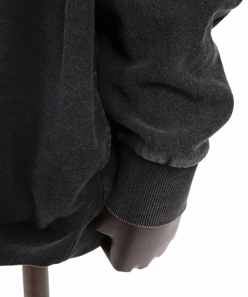 CAMBIO(カンビオ)の「msw1901-Faded Sweat Dolman Crewneck スウェットプルオーバー(A75226cmb)(スウェット・メンズ・キナリ/ブラック・S/M/L)」の20枚目の写真