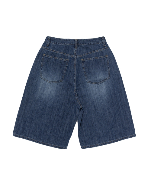 CARGOBROS FOR WOMAN（カーゴブロスフォーウィメン）の「デイリー ワイド デニム バミューダパンツ (濃紺)（その他パンツ・レディース・その他・SMALL/MEDIUM/LARGE）」の2枚目の写真