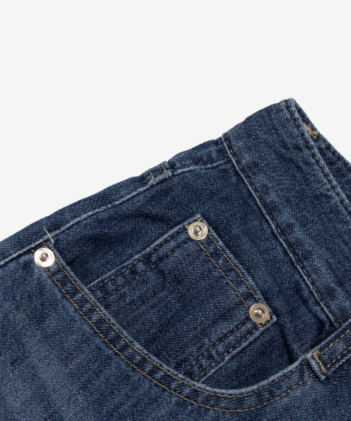 CARGOBROS FOR WOMAN（カーゴブロスフォーウィメン）の「デイリー ワイド デニム バミューダパンツ (濃紺)（その他パンツ・レディース・その他・SMALL/MEDIUM/LARGE）」の4枚目の写真