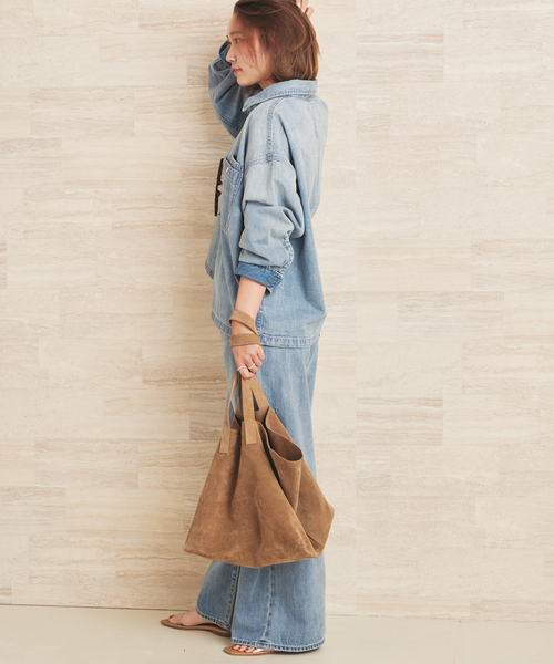plage(プラージュ)の「ballon denim シャツ(シャツ/ブラウス・レディース・ブルー系その他/チャコールグレー・FREE)」の16枚目の写真