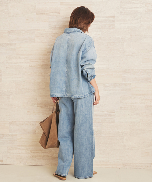 plage(プラージュ)の「ballon denim シャツ(シャツ/ブラウス・レディース・ブルー系その他/チャコールグレー・FREE)」の17枚目の写真