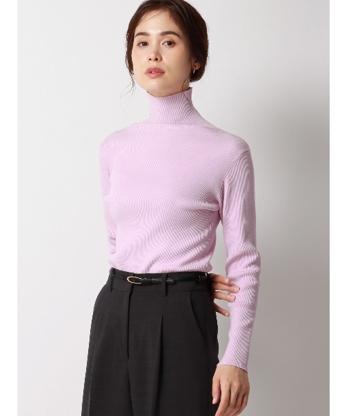亘さま専用。粋で温かパープル・毛100%スーツ　　着用１回のみの美品です。 SUIT SQUARE｜スーツスクエアのニット/セーター（パープル/紫色系