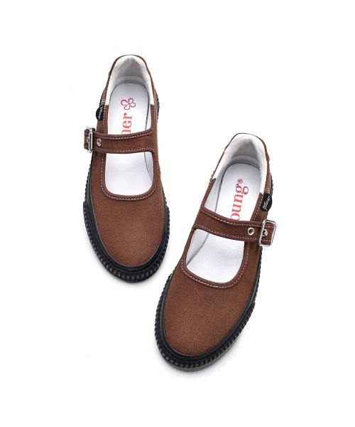 HERYOUNG（ホヨン）の「ミニジンメリージェーン (Red Wood)（バレエシューズ・レディース・ブラウン・23cm/23.5cm/24cm/24.5cm）」の5枚目の写真