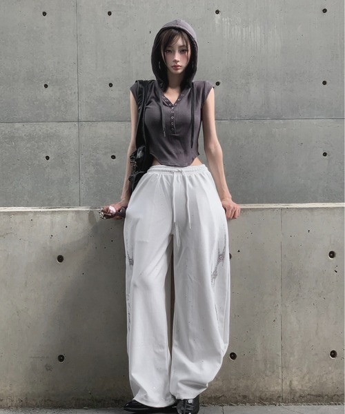KsG(ケーエスジー)の「real devil hood top(Tシャツ/カットソー・レディース・グレー/ブラック・SMALL/MEDIUM)」の8枚目の写真